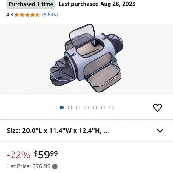 Siivton Large Pet Carrier - Picture 5 of 9